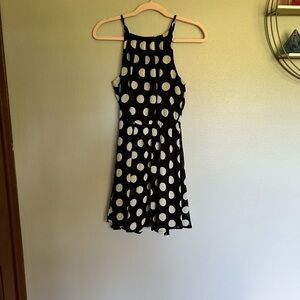 NEW Francescas black white polka dot dress
